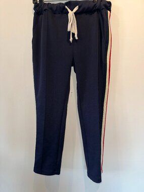 SOY Men Navy Blue Jogger Pants